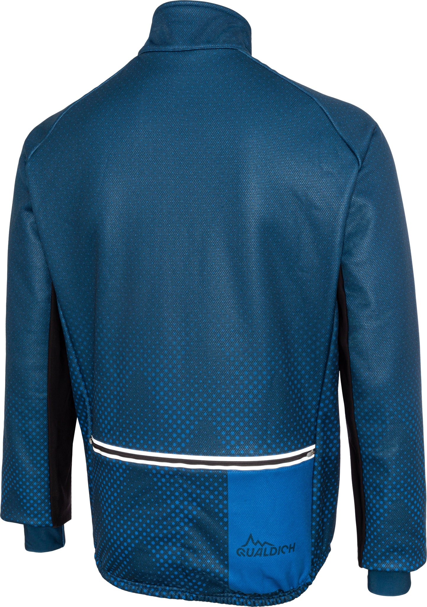 Winterjacke blaue Berge hinten