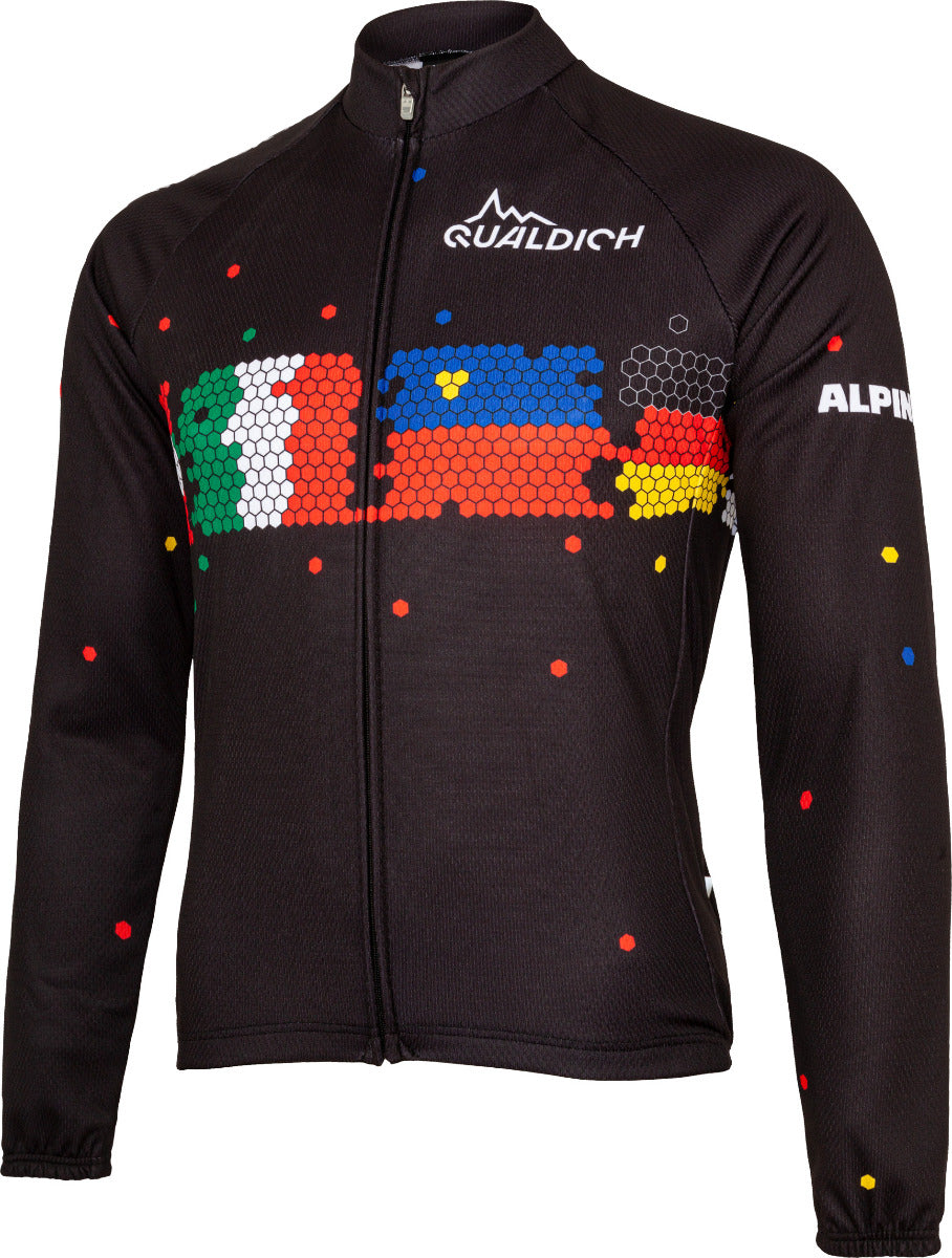 schwarzes rennrad trikot Schwarzes Langarmtrikot