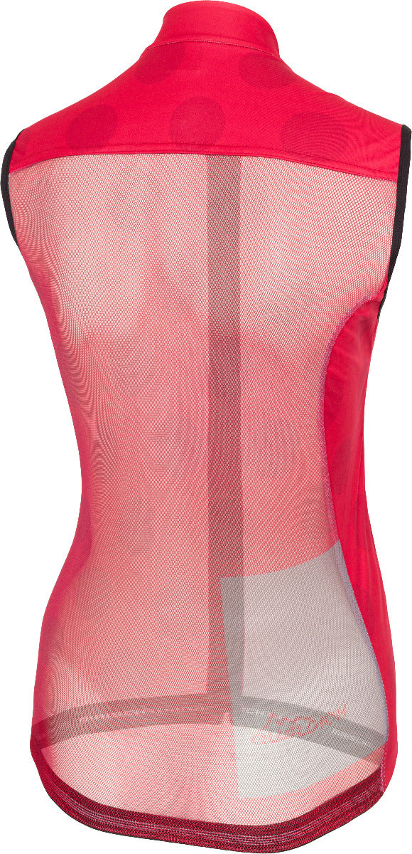 Damen-Windweste Rotes Bergtrikot