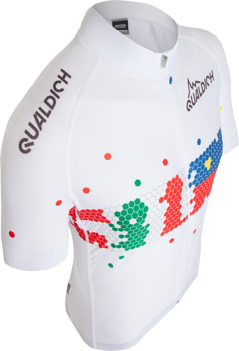 Weißer Alpinist Race-Trikot sportiv ultraleicht