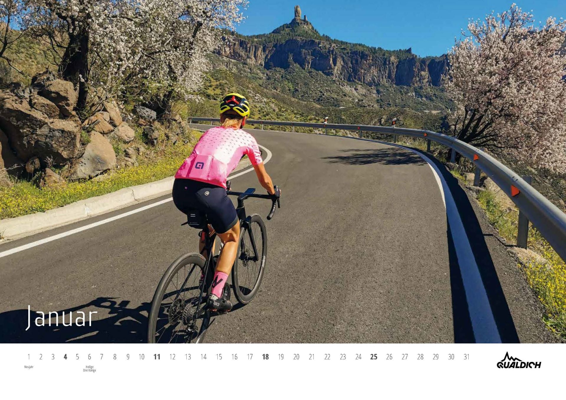 quäldich rennrad kalender quaeldich.de-Rennradkalender 2026 DIN-A3
