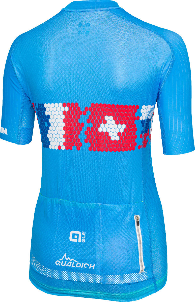 Damen-Race-Trikot Hellblaue Alpinistin ALÉ