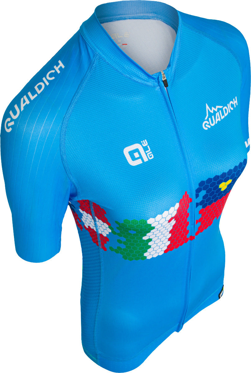 Damen-Race-Trikot Hellblaue Alpinistin ALÉ