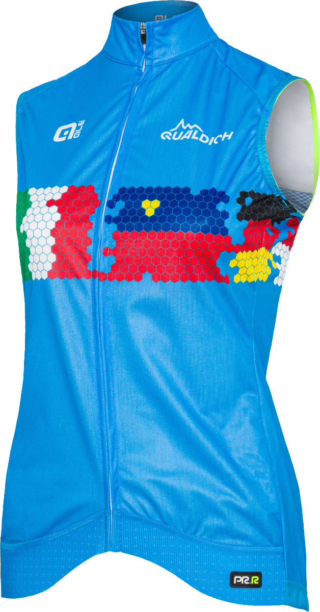 windweste damen rennrad Damen Windweste Hellblaue Alpinistin ALÉ