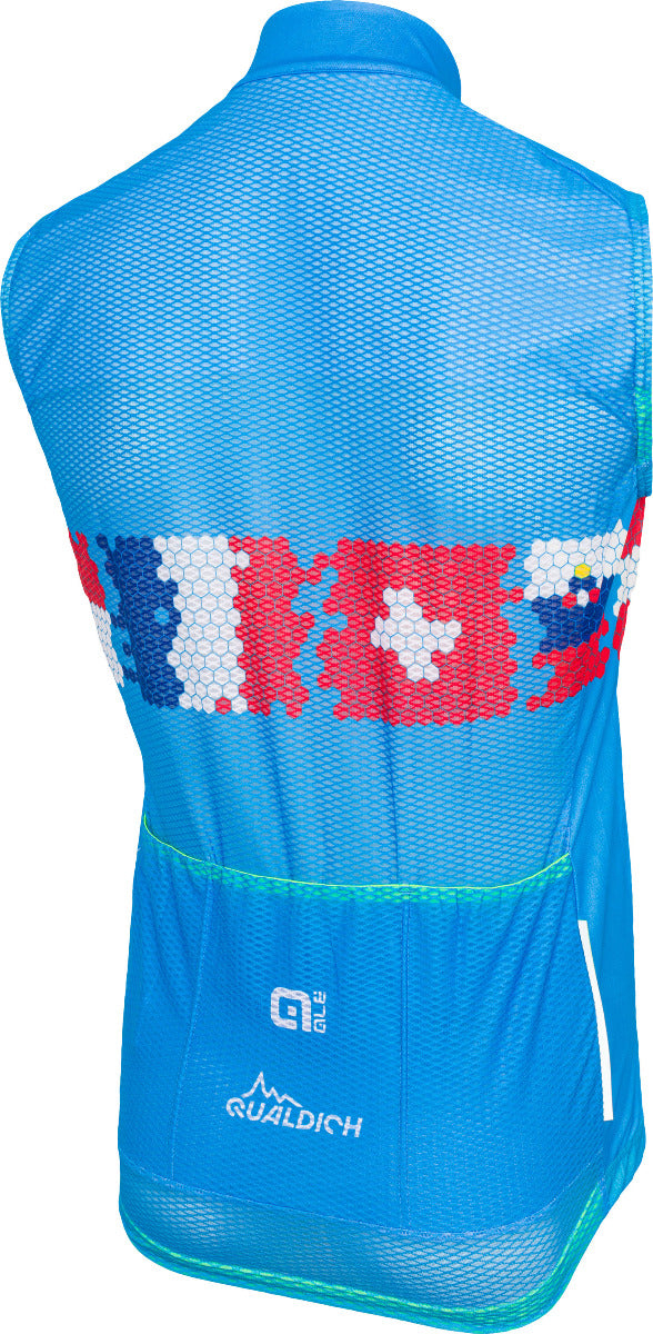 rennrad gilet herren Herren Windweste Hellblauer Alpinist ALÉ