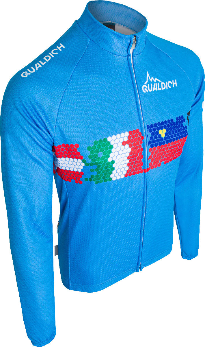 Langarmtrikot Hellblauer Alpinist 20