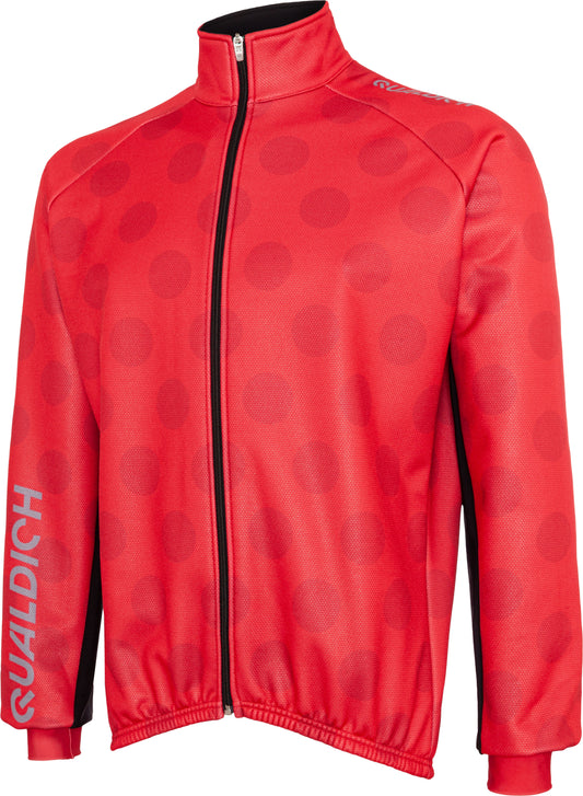 Winterjacke rotes Bergtrikot vorne