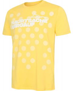 Herren-T-Shirt Hauptsache bergauf gelb
