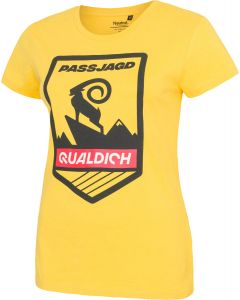 Damen-T-Shirt Passjagd gelb